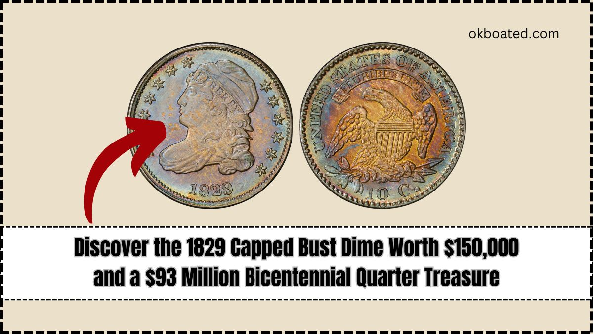 Discover the 1829 Capped Bust Dime Worth $150,000 and a $93 Million Bicentennial Quarter Treasure